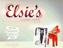 Tablet Screenshot of elsiescabins.com